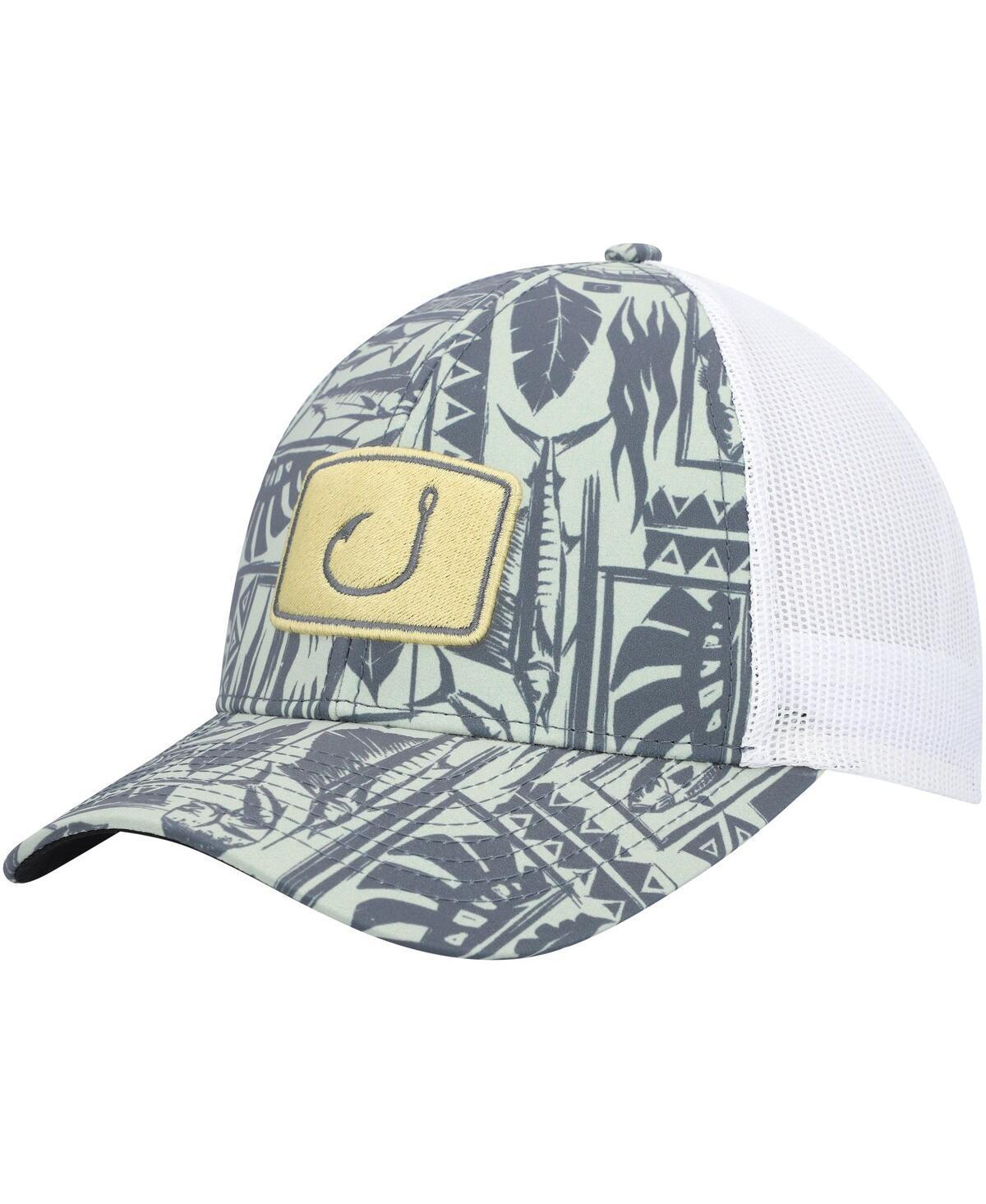 Mens Avid Green Island Time Trucker Snapback Hat Product Image