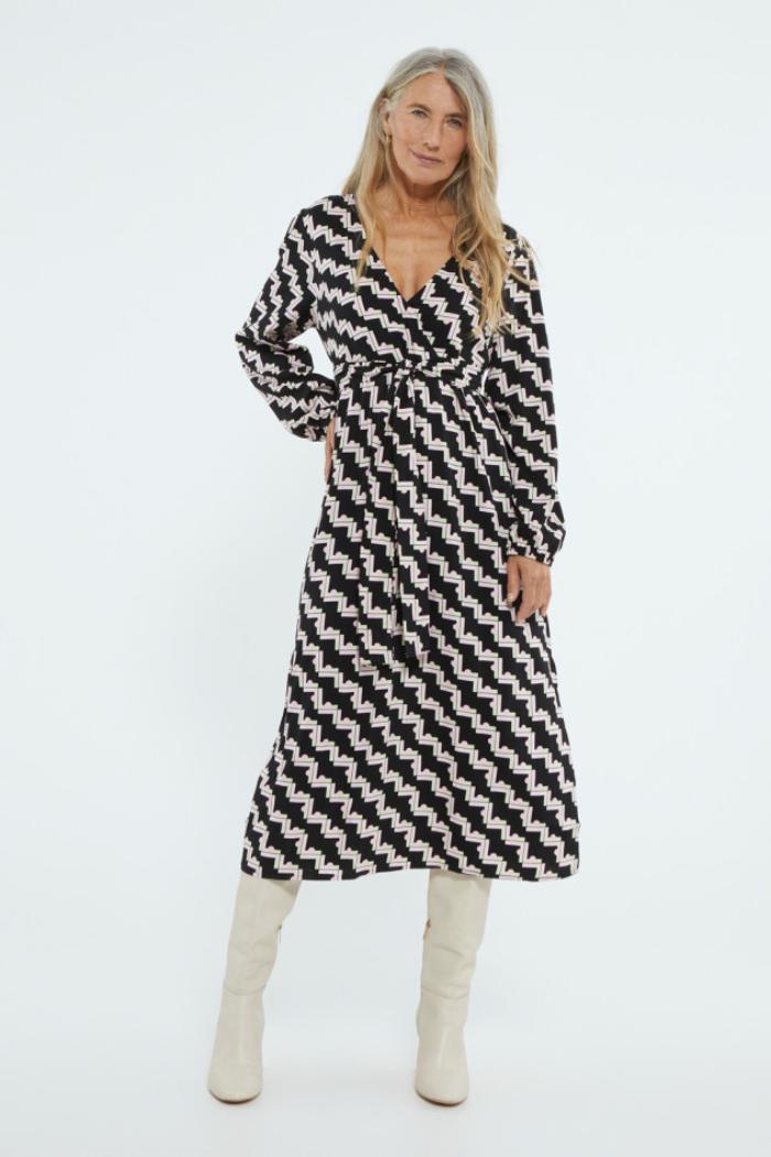 Geo Print Midi Dress Product Image