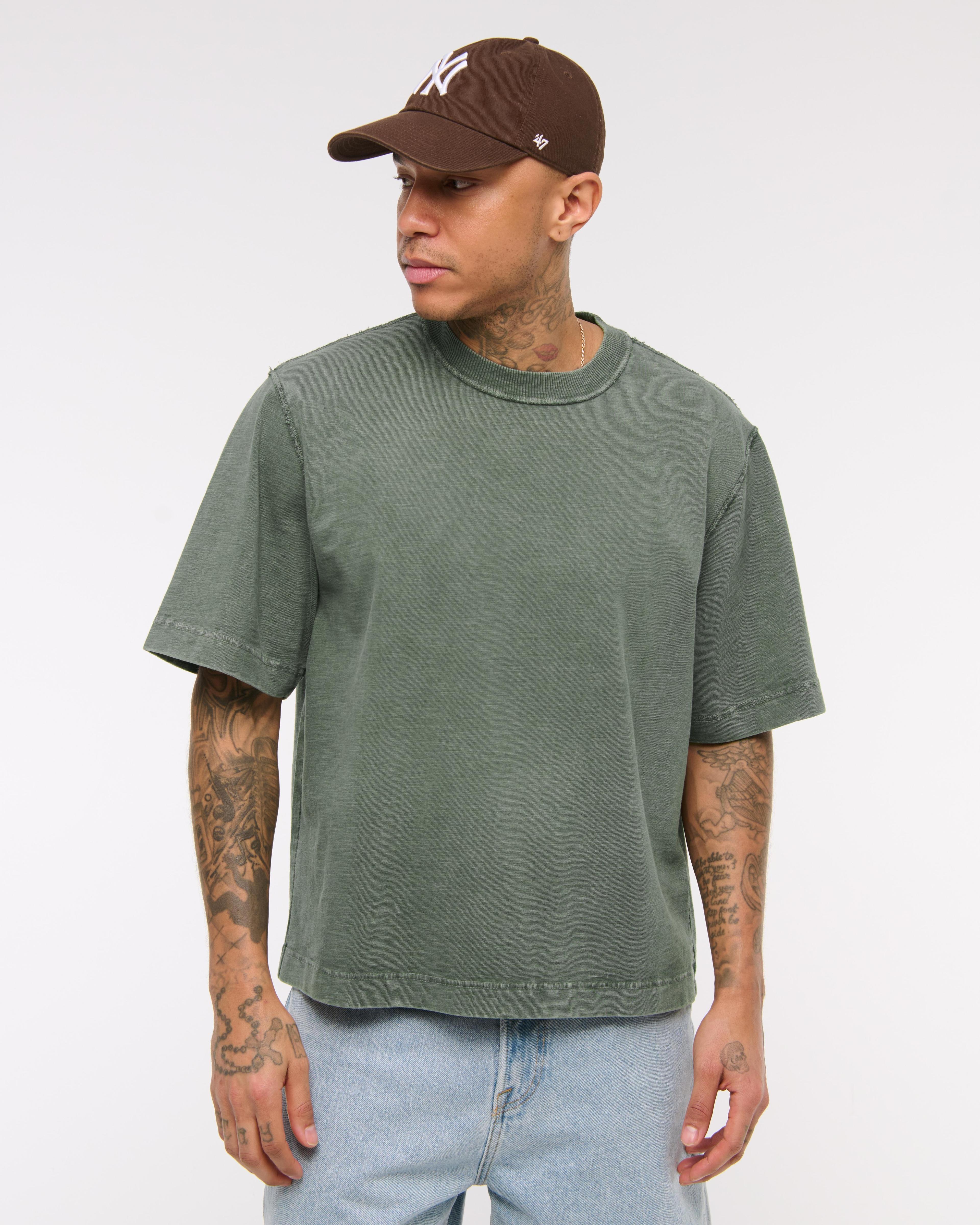 Premium Heavyweight Slub Cropped Tee Product Image