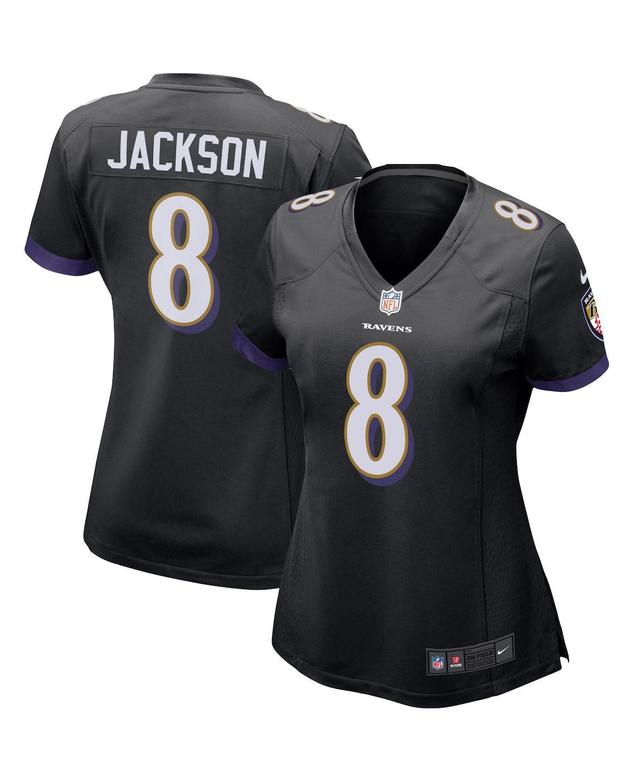 Womens Nike Lamar Jackson Purple Baltimore Ravens Game Player Jersey - Purple Product Image