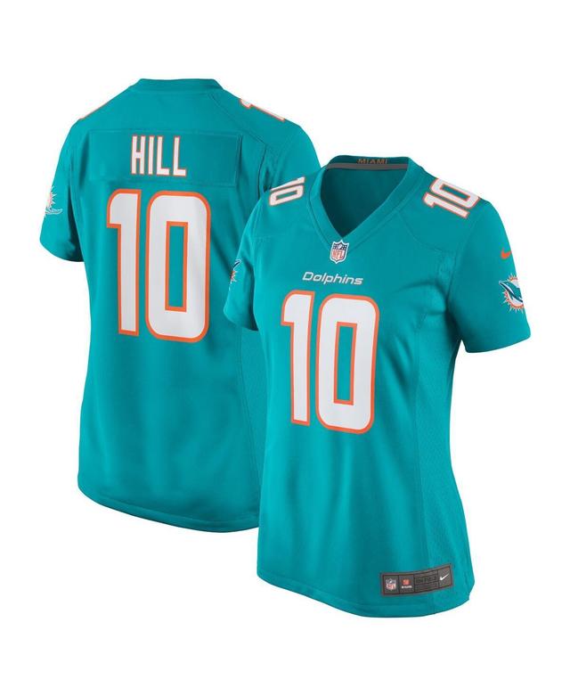 Nike Womens Tyreek Hill Aqua Miami Dolphins Game Jersey - Aqua Product Image