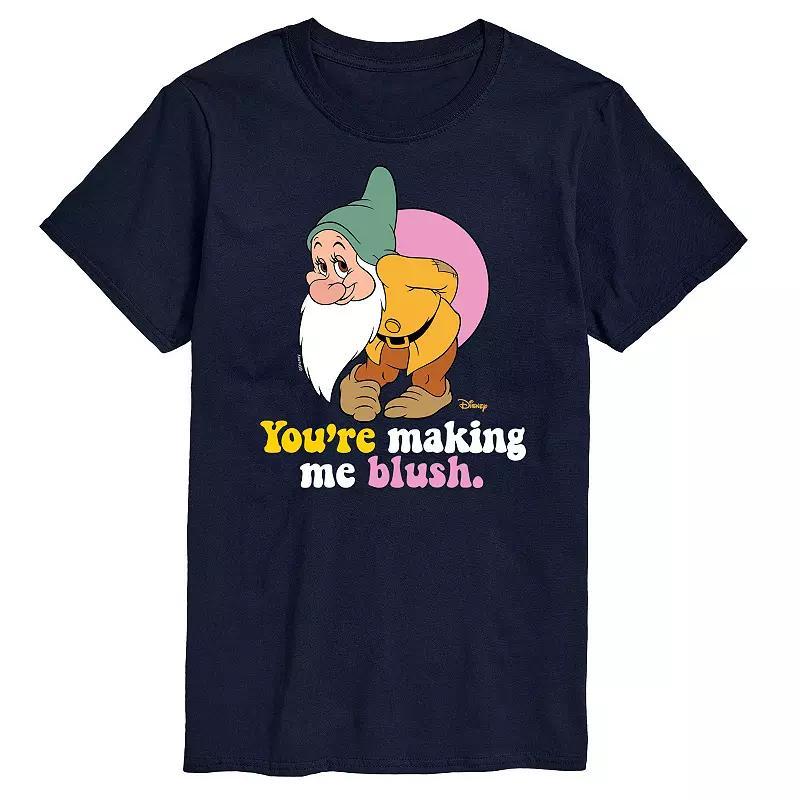 Disney Princess Big & Tall Making Me Blush Graphic Tee, Mens Product Image