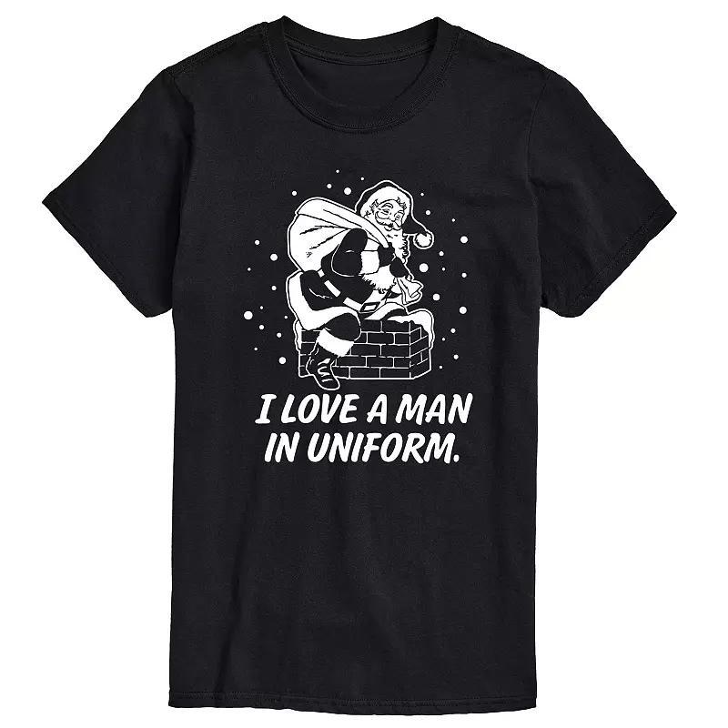 Mens Santa Man In Uniform Graphic Tee Product Image