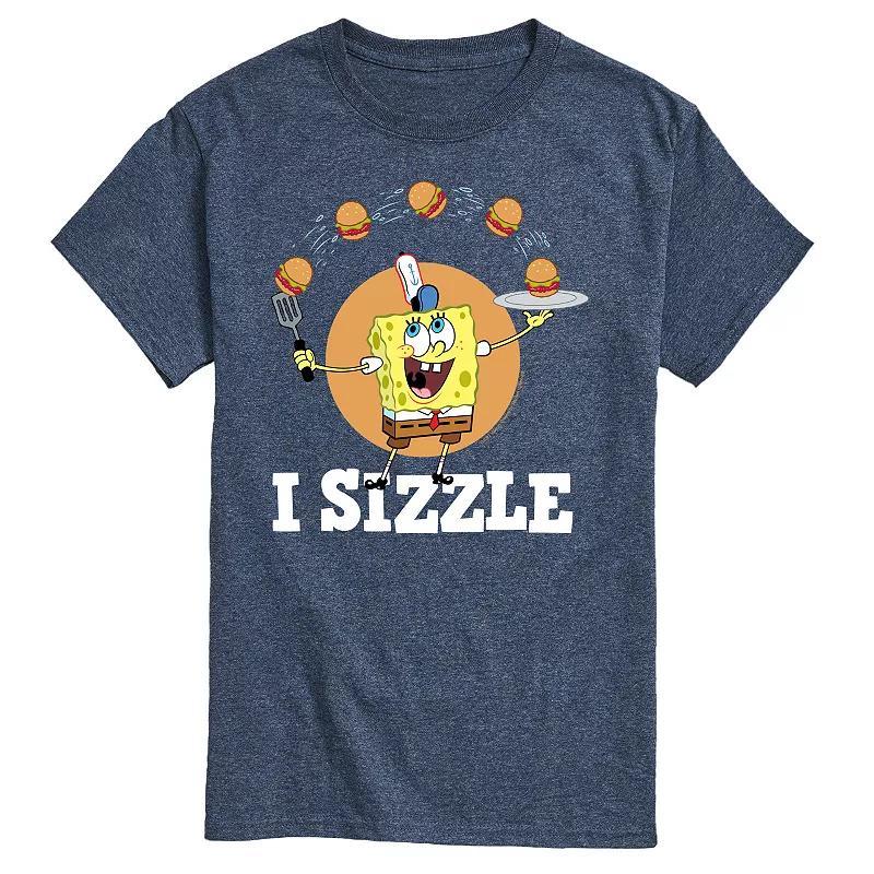 Mens Nickelodeon SpongeBob SquarePants I Sizzle Graphic Tee Product Image