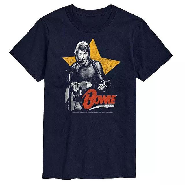 Mens David Bowie Guitar Tee Blue Product Image