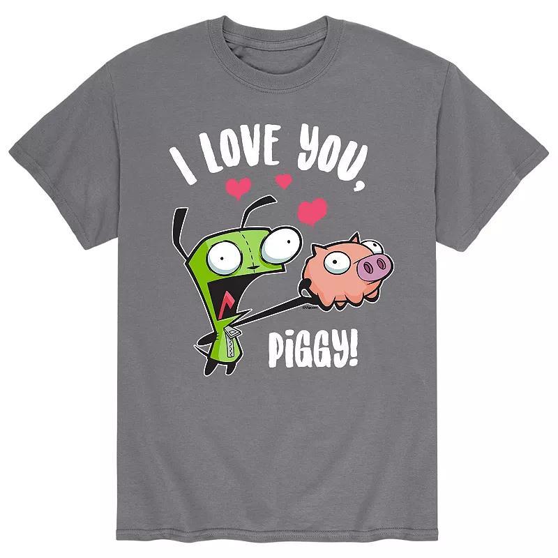 Mens Invader Zim Valentines Love Piggy Tee Product Image