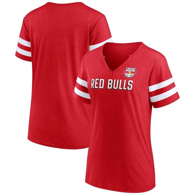 MLS New York Red Bulls Womens Split Neck Team Specialty T-Shirt Product Image