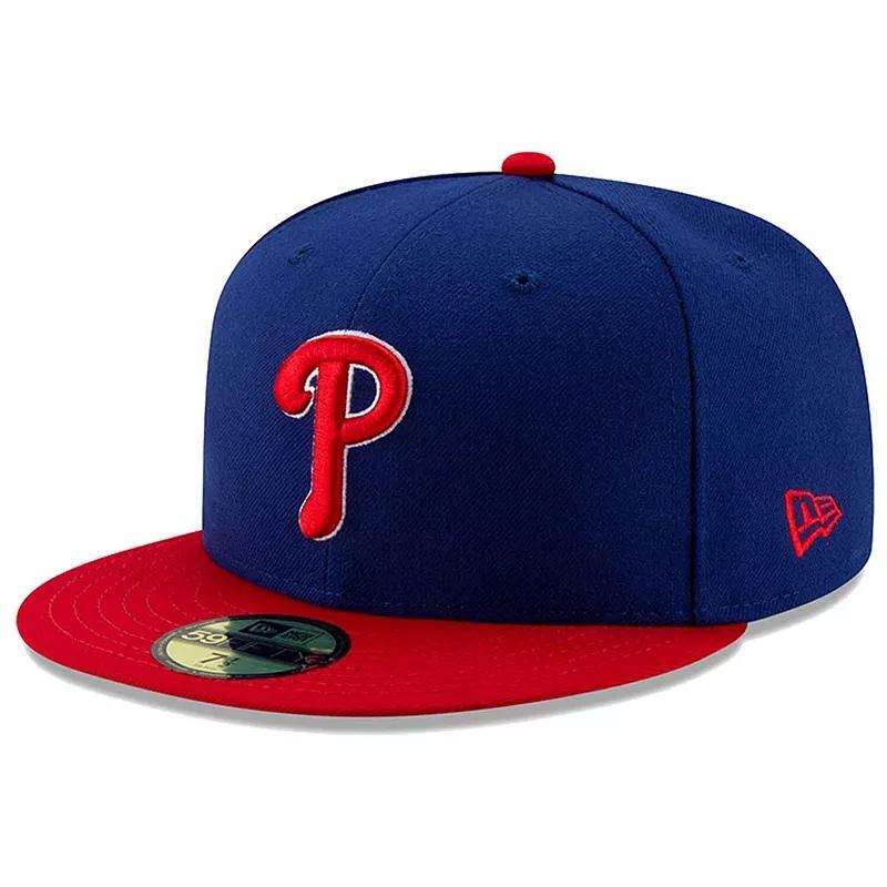 Mens New Era Royal/Red Philadelphia Phillies Alternate Authentic Collection On-Field 59FIFTY Fitted Hat Product Image