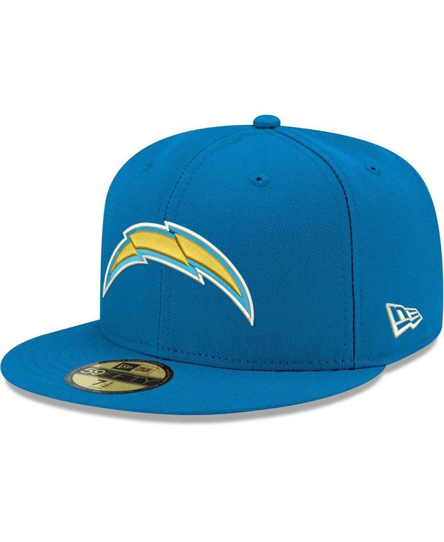 Mens Powder Blue Los Angeles Chargers Omaha Primary Logo 59FIFTY Fitted Hat Product Image