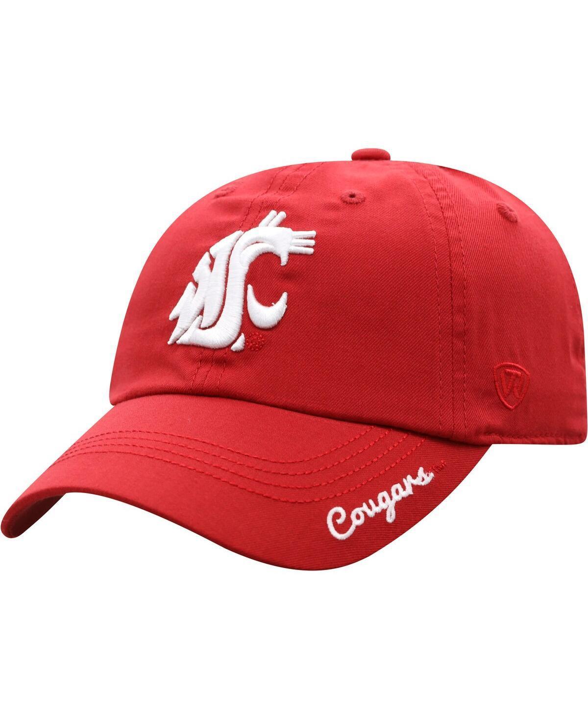 Womens Top of the World Cardinal Washington State Cougars Staple Adjustable Hat Product Image