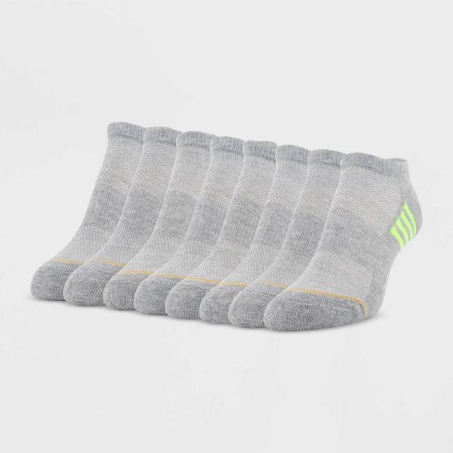 All Pro Womens Striped Aqua FX Cushioned 6+2 Bonus Pack No Show Athletic Socks 4-10 Product Image