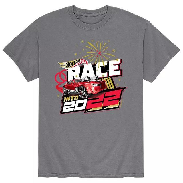 Mens Hot Wheels Race Into 2022 Tee Grey Product Image