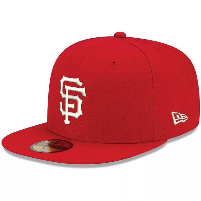 Mens New Era San Francisco Giants Logo White 59FIFTY Fitted Hat Product Image