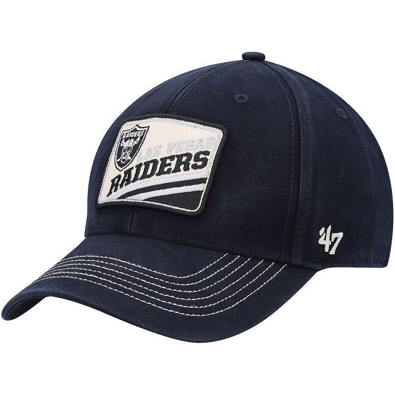 Mens 47 Black Las Vegas Raiders Upland MVP Logo Adjustable Hat Product Image