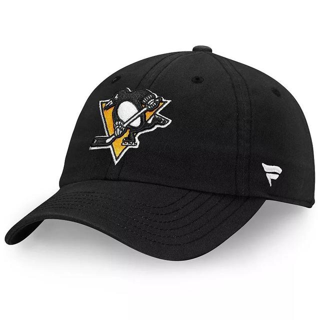 Mens Fanatics Branded Pittsburgh Penguins Core Primary Logo Adjustable Hat Product Image