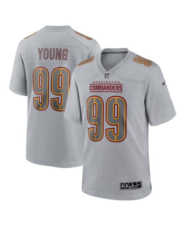 Mens Nike Chase Young Gray Washington Commanders Atmosphere Fashion Game Jersey - Gray Product Image