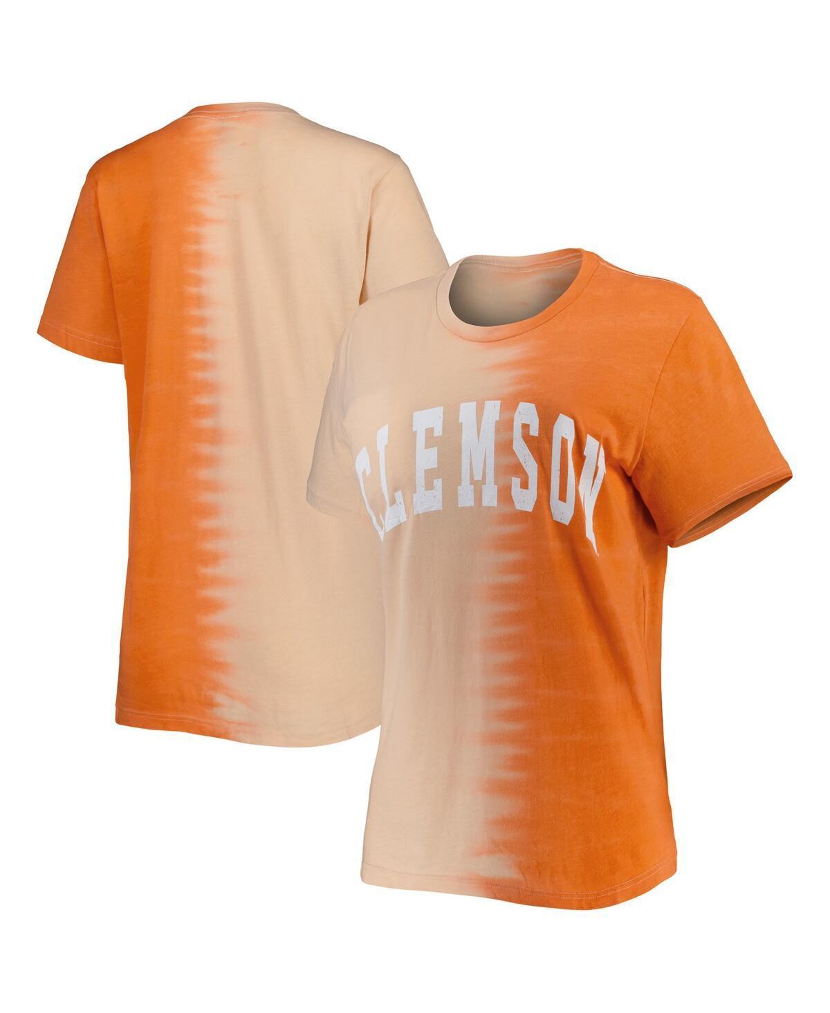 Womens Gameday Couture Orange Clemson Tigers Find Your Groove Split-Dye T-shirt Product Image