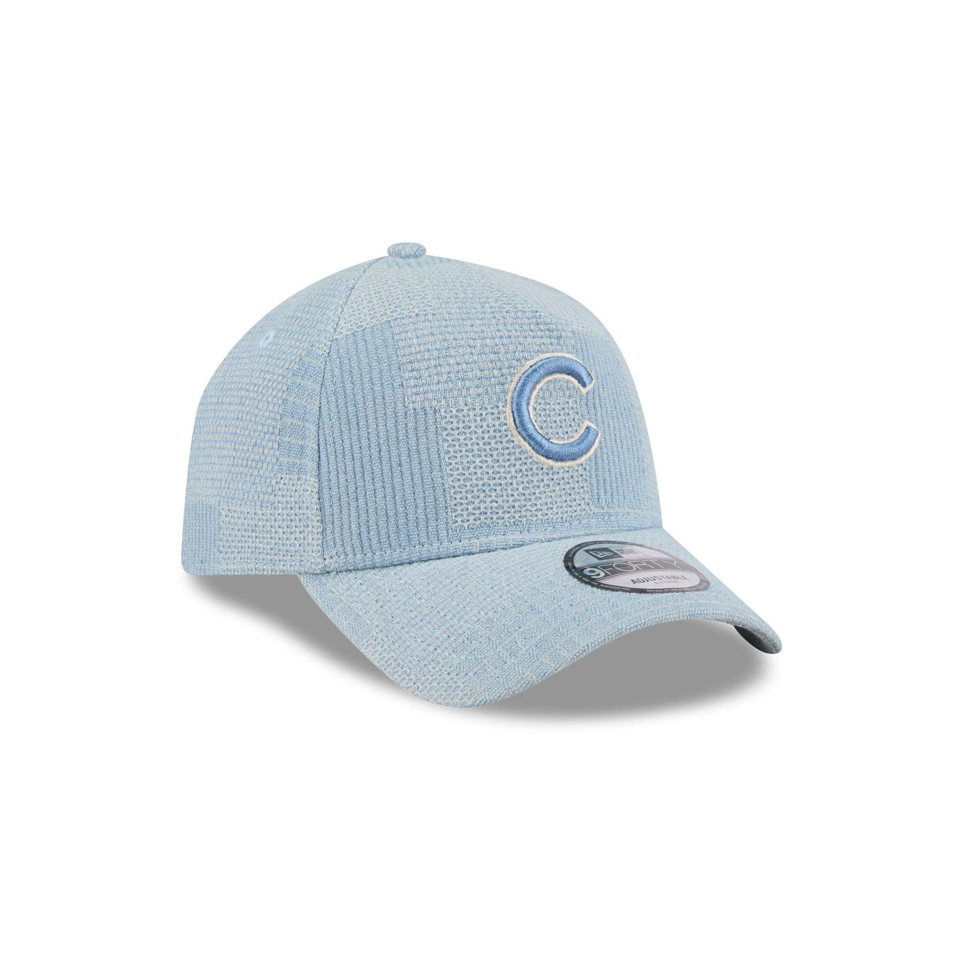 Chicago Cubs Logo Essentials Denim 9FORTY A-Frame Snapback Hat Male Product Image