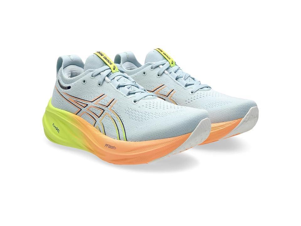 ASICS Women's GEL-Nimbus 26 Paris (Cool Grey/Safety Yellow) Women's Running Shoes Product Image