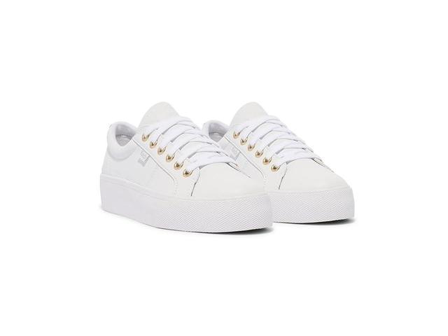 Keds Jump Kick Duo Lace Up (White Leather) Women's Shoes Product Image