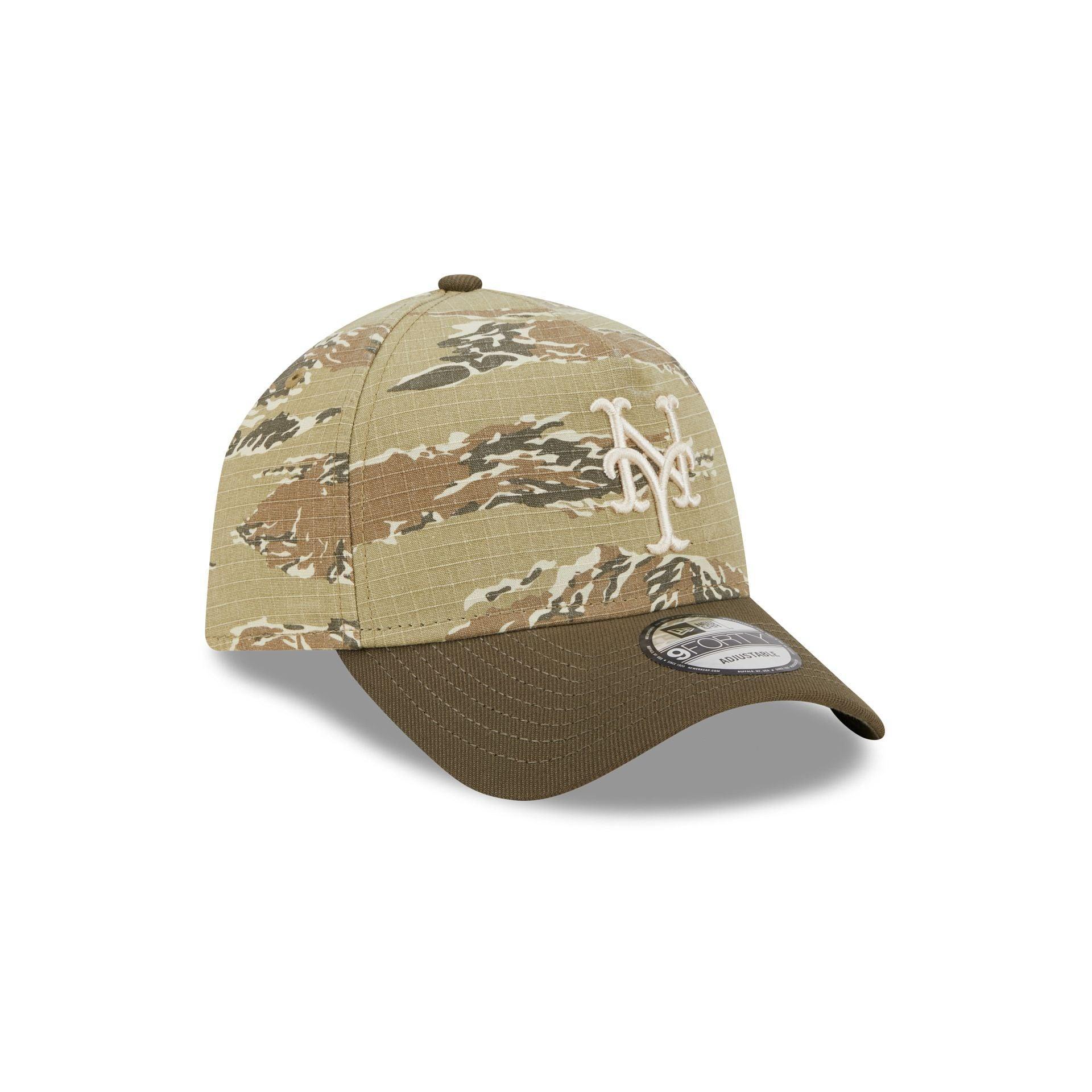 New York Mets Tiger Camo 9FORTY A-Frame Snapback Hat Male Product Image