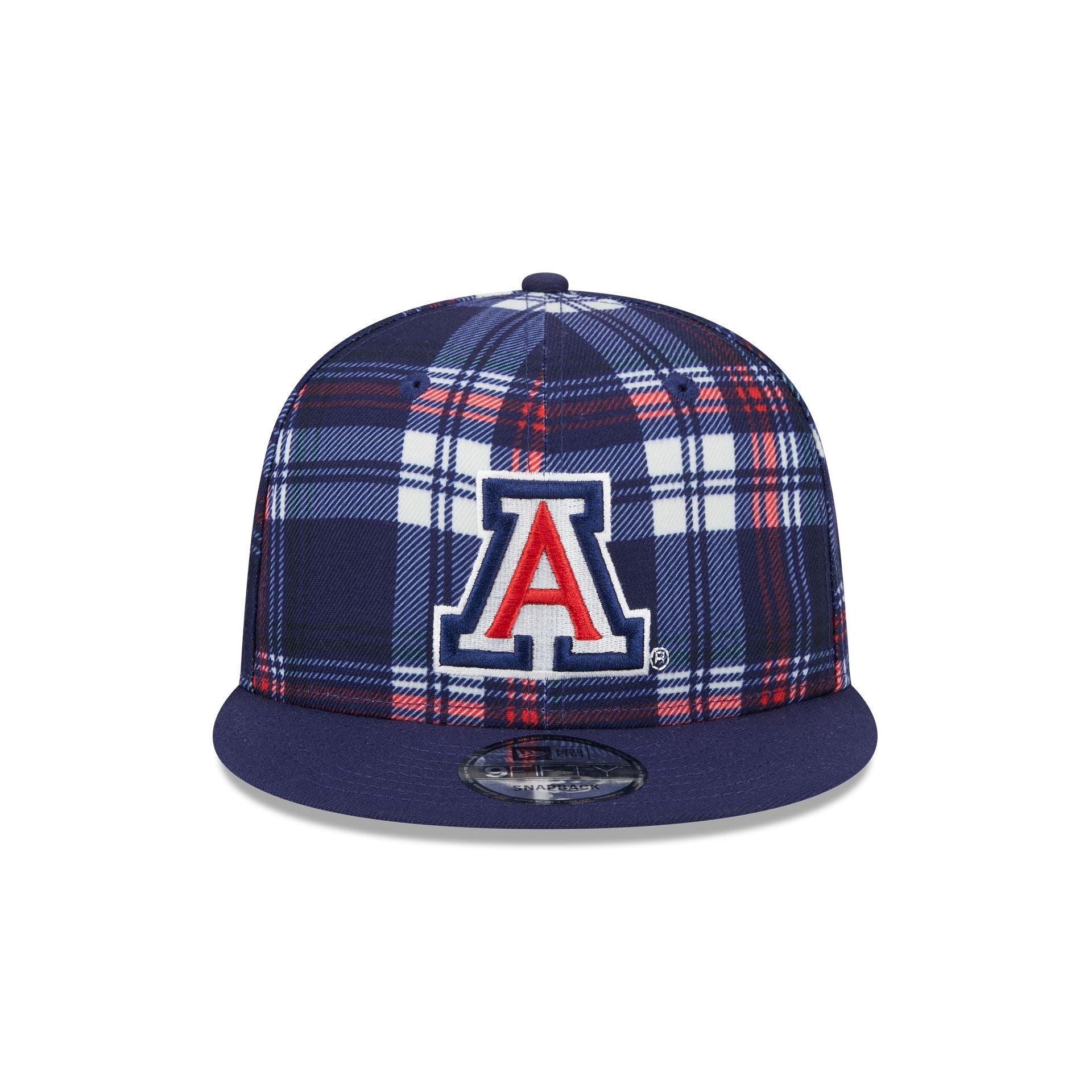 Arizona Wildcats Plaid 9FIFTY Snapback Hat Male Product Image