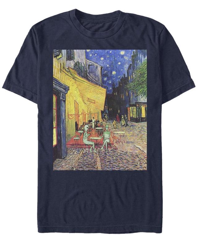 Mens Fifth Sun Alien Paris Memes Tee Blue Product Image