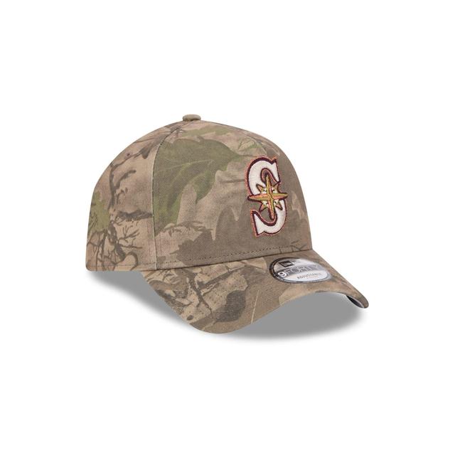 Seattle Mariners Leaf Camo 9FORTY A-Frame Snapback Hat Male Product Image