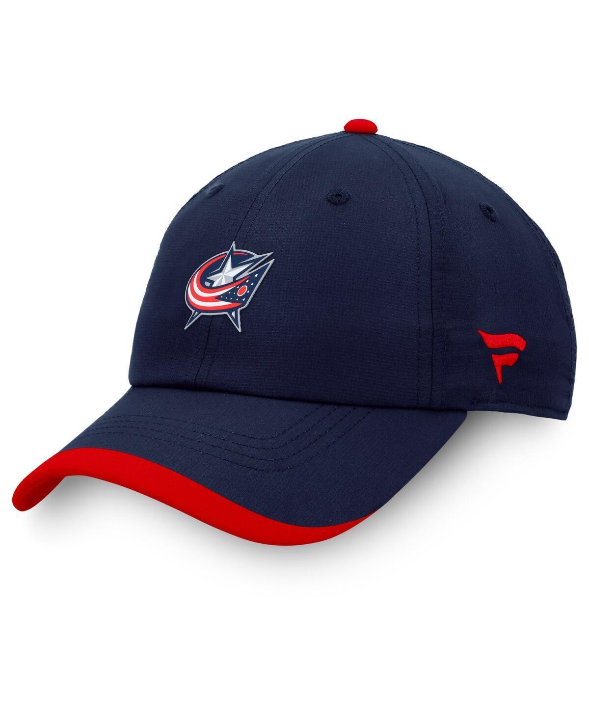 Mens Fanatics Navy Columbus Blue Jackets Authentic Pro Rink Pinnacle Adjustable Hat Product Image