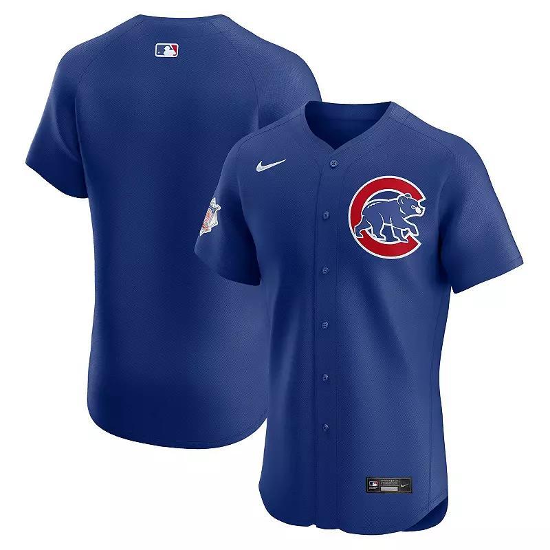 Mens Nike Royal Chicago Cubs Alternate Vapor Premier Elite Patch Jersey Product Image