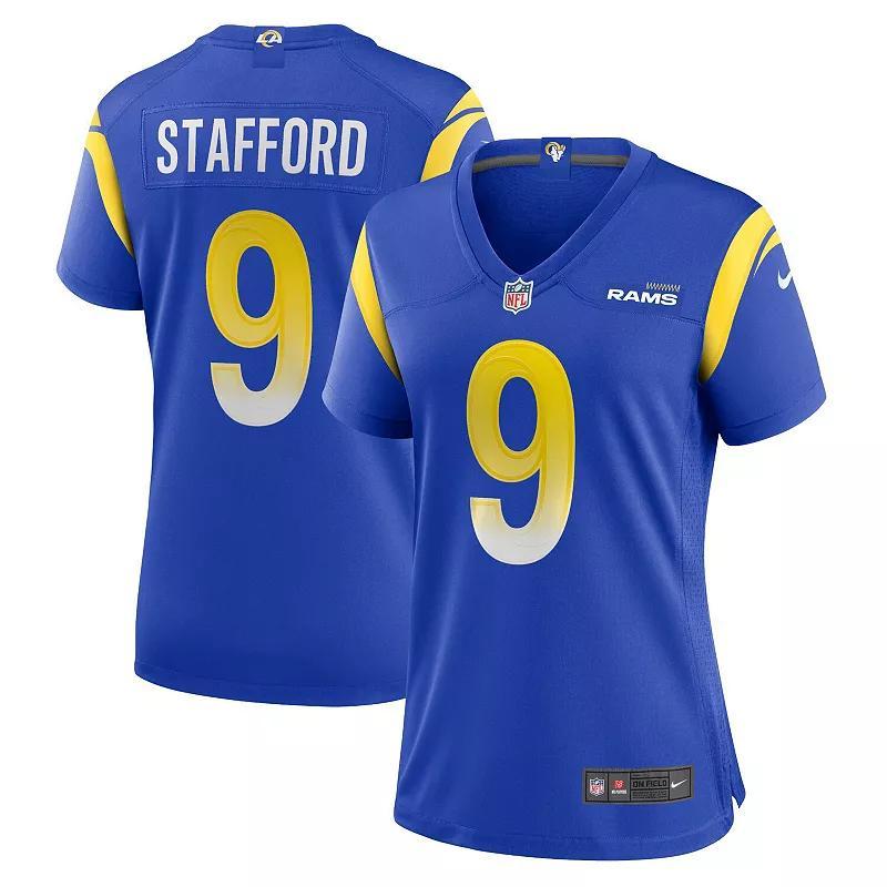 Womens Nike Matthew Stafford Royal Los Angeles Rams Game Jersey Product Image