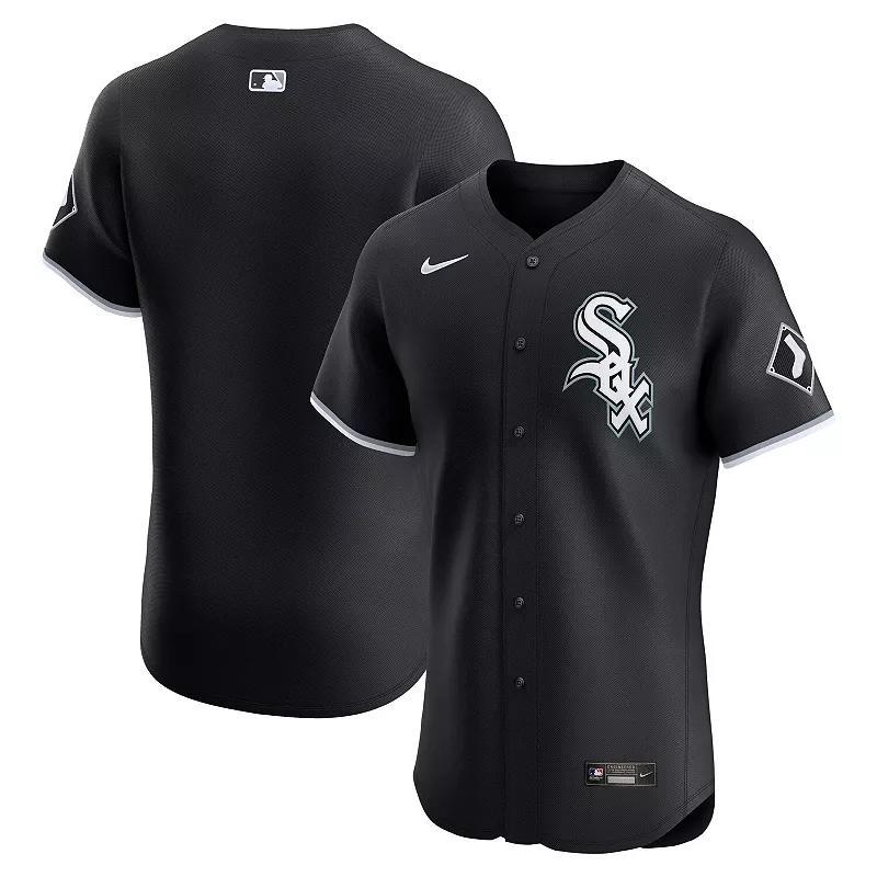 Mens Nike Chicago White Sox Alternate Vapor Premier Elite Patch Jersey Product Image