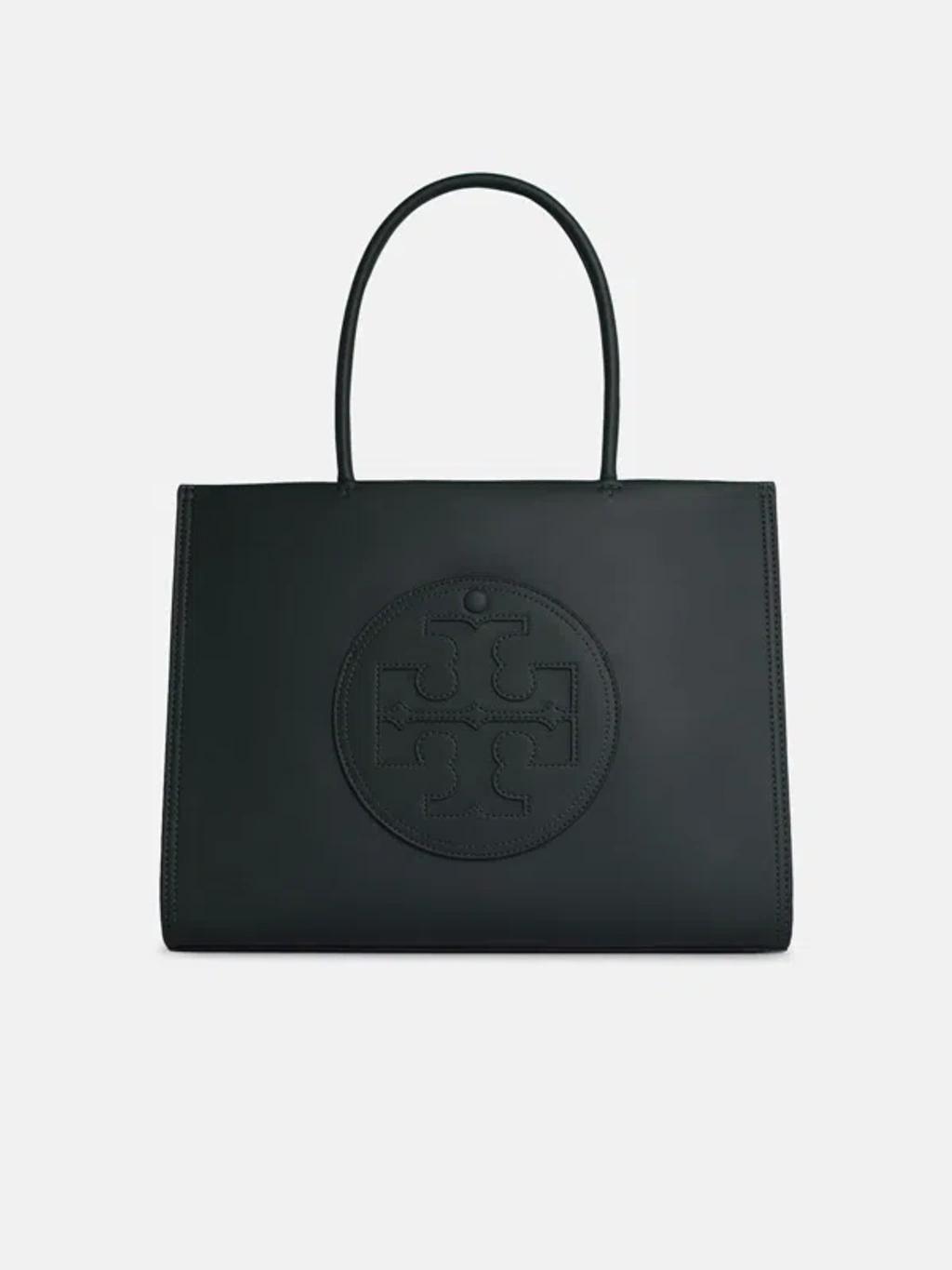 TORY BURCH 'ella' Shopping Bag In Green Bio-tex Leather Product Image