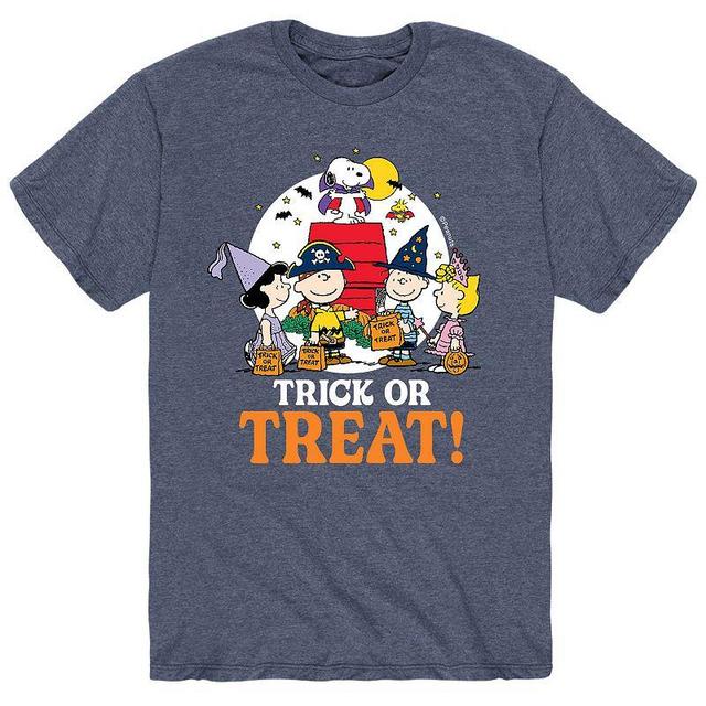 Mens Peanuts Trick Or Treat Tee Blue Product Image