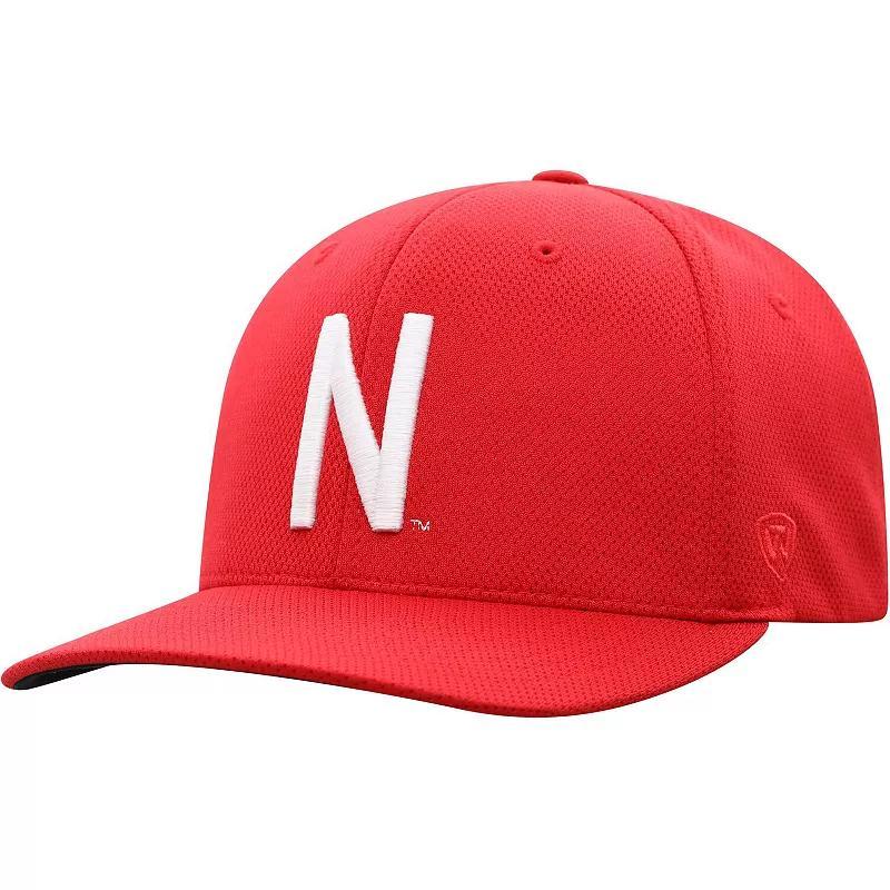 Mens Top of the World Scarlet Nebraska Huskers Reflex Logo Flex Hat Product Image