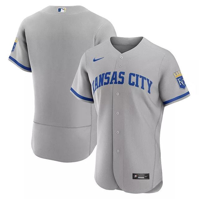 Mens Nike Gray Kansas City Royals 2022 Road Authentic Jersey Product Image