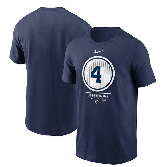 Mens Nike New York Yankees 2021 Lou Gehrig Day T-Shirt Blue Product Image