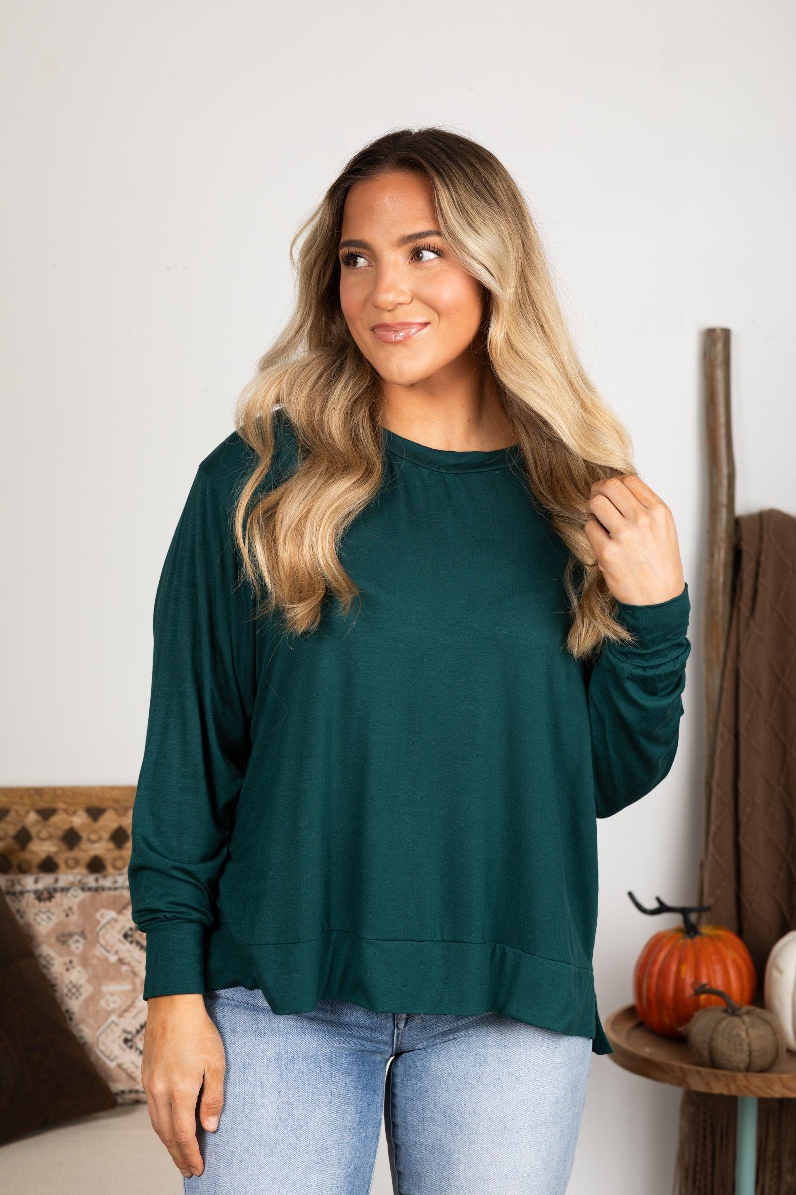 Super Soft Basic Dolman Sleeve Top Product Image