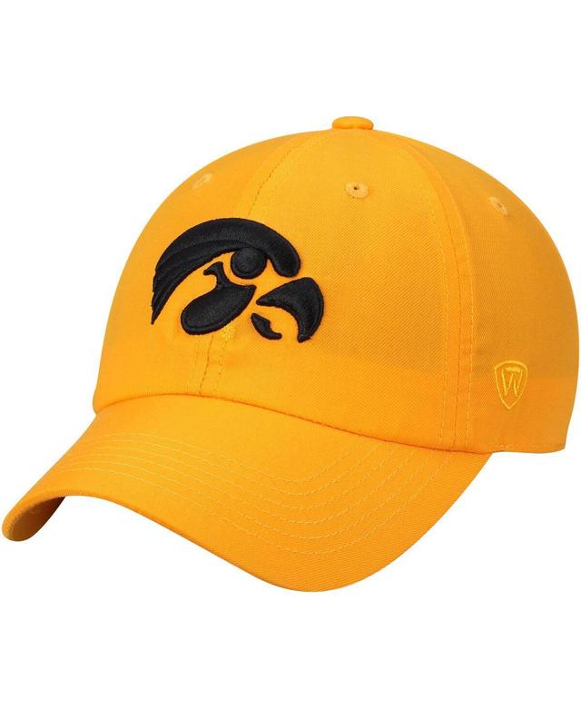 Mens Gold-Tone Iowa Hawkeyes Primary Logo Staple Adjustable Hat Product Image