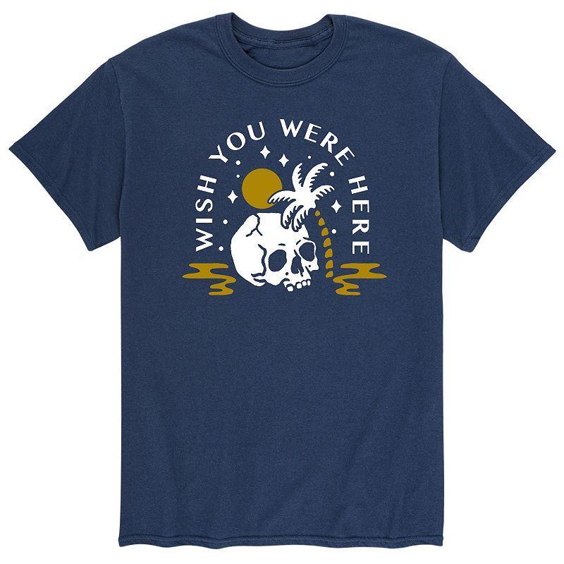 Mens Wish You Were Here Tee Blue Product Image