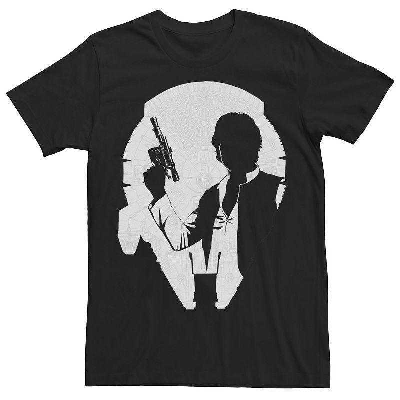 Mens Star Wars Han Silhouette Falcon Graphic Tee Product Image