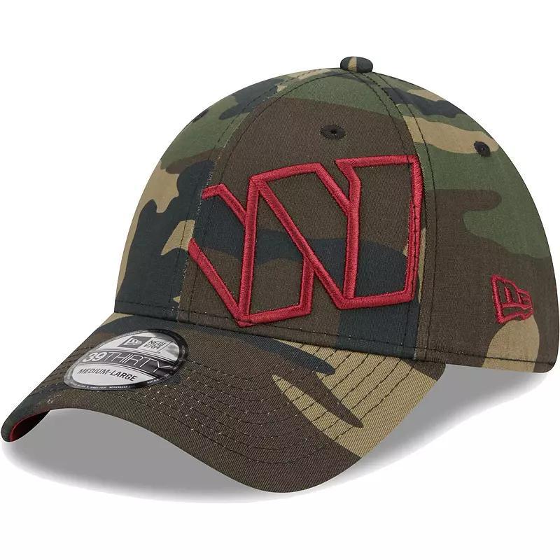 Men's New Era Camo Washington Commanders  Punched Out 39THIRTY Flex Hat Product Image