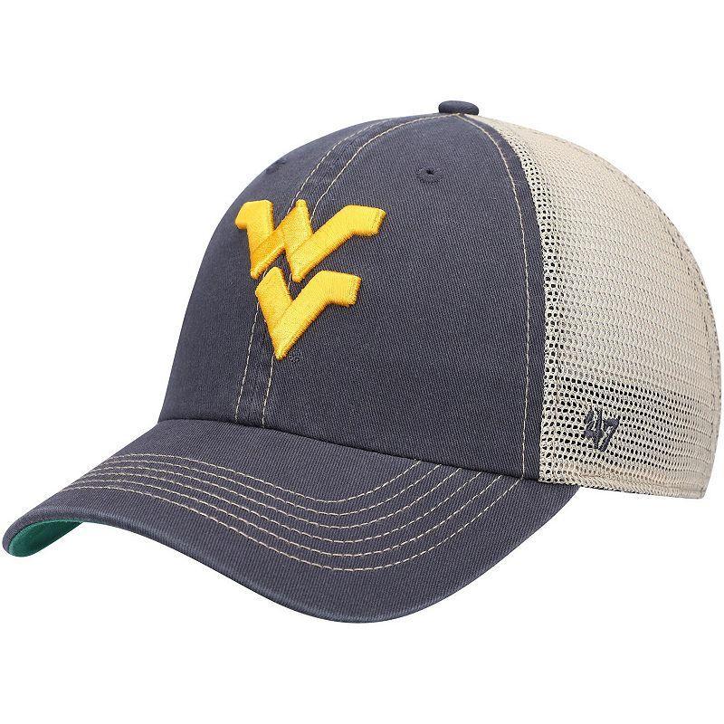 Mens 47 West Virginia Mountaineers Trawler Trucker Snapback Hat, Blue Product Image