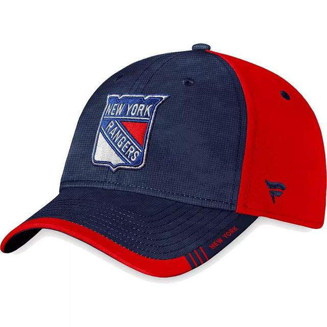 Mens Fanatics Branded Blue/Red New York Rangers Authentic Pro Rink Camo Flex Hat Product Image