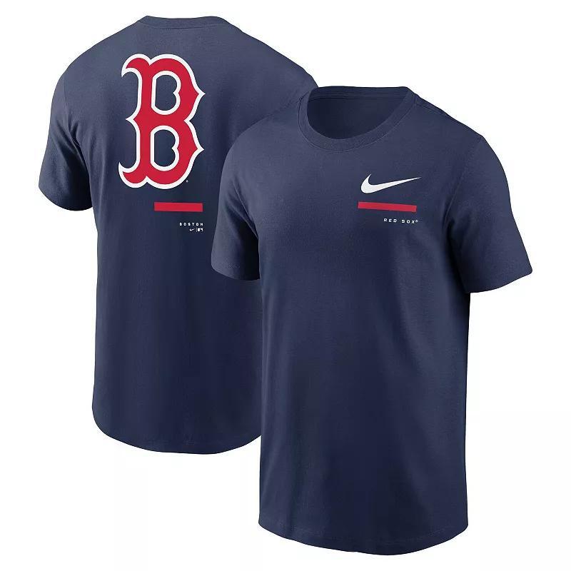 Mens Nike Boston Red Sox Over the Shoulder T-Shirt Blue Product Image