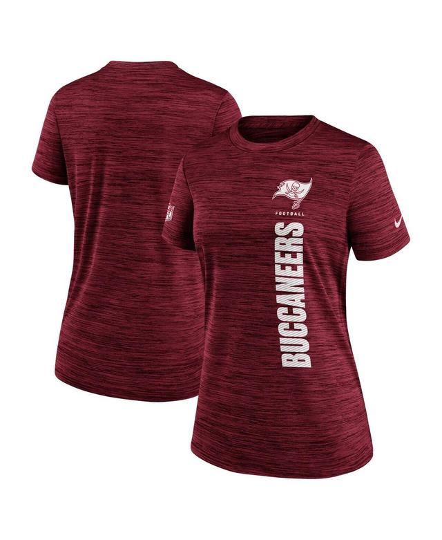 Nike Womens Red Tampa Bay Buccaneers Velocity Performance T-Shirt Product Image