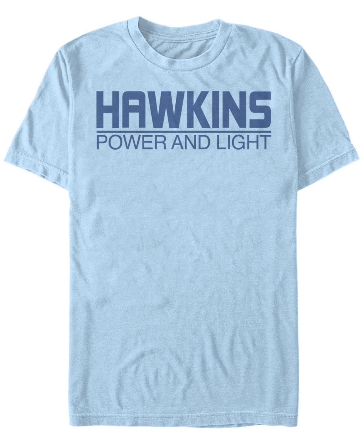 Mens Netflix Stranger Things Hawkins Power And Light Logo Tee Product Image