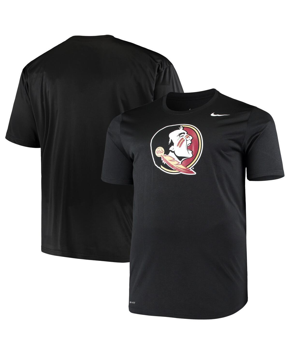 Mens Nike Black Florida State Seminoles Big and Tall Legend Primary Logo Performance T-shirt Product Image