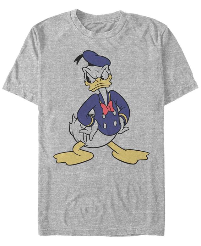 Disneys Donald Duck Traditional Angry Pose Portrait Mens Tee Athletic Grey Product Image