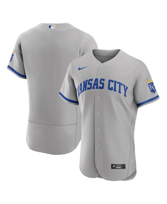 Mens Nike Gray Kansas City Royals 2022 Road Authentic Jersey Product Image